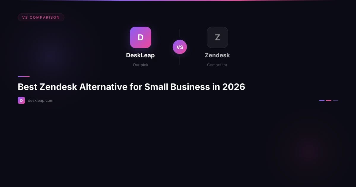 Best Zendesk Alternative for Small Business in 2026